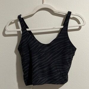 Lululemon zebra crop align tank